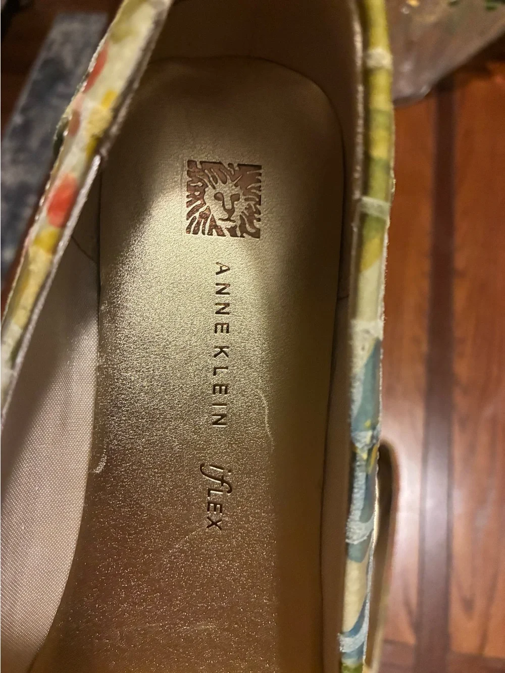 Anne Klein Multicolor Floral Bow Loafers